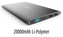 Vinsic Premium 20000mAh Li-Polymer Ultra-Slim Power Bank (Thumbnail )