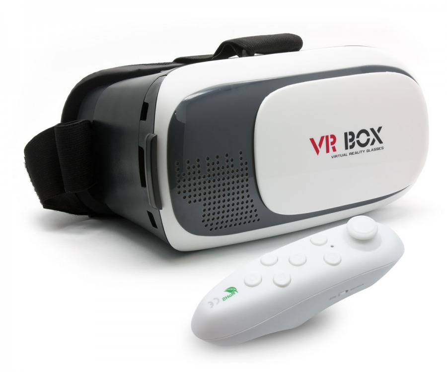 VR Box - Smartphone Virtual Reality Kit with Headset & Bluetooth Controller (Photo )