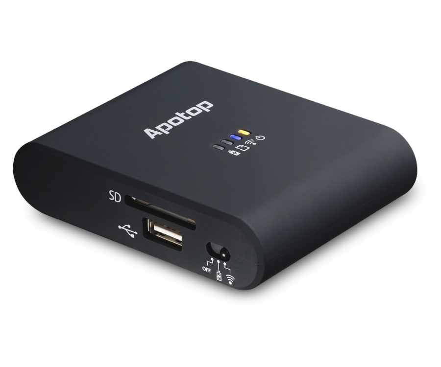 Wi-Copy - Wireless Media Sharing with WiFi Router & 5200mAh Power Bank