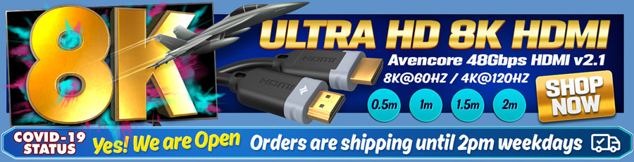 Amazing 8K HDMI Video with Avencore's latest HDMI cable range!