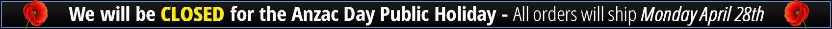 Cable Chick will be CLOSED for the ANZAC DAY Public Holiday. All orders ship Month 28th