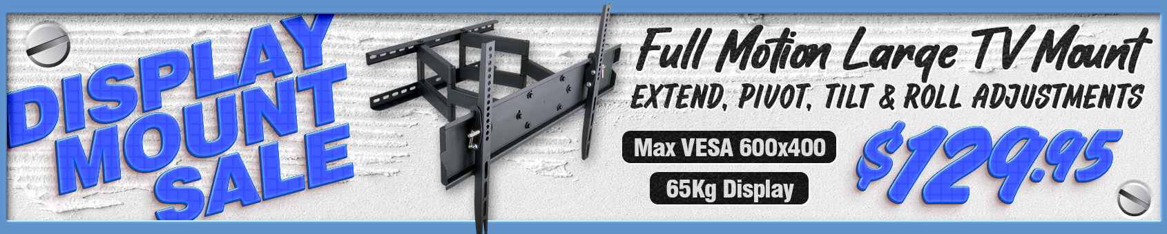Our NEW RANGE of Incredible TV Mounts has arrived!!!