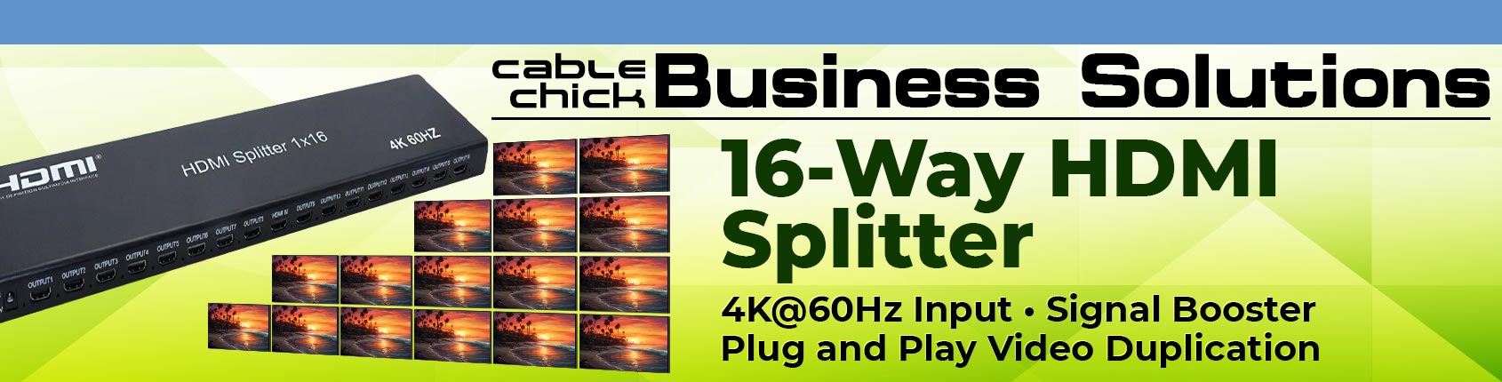 Output a Single HDMI Source to up to 16-Screens - AMAZING!