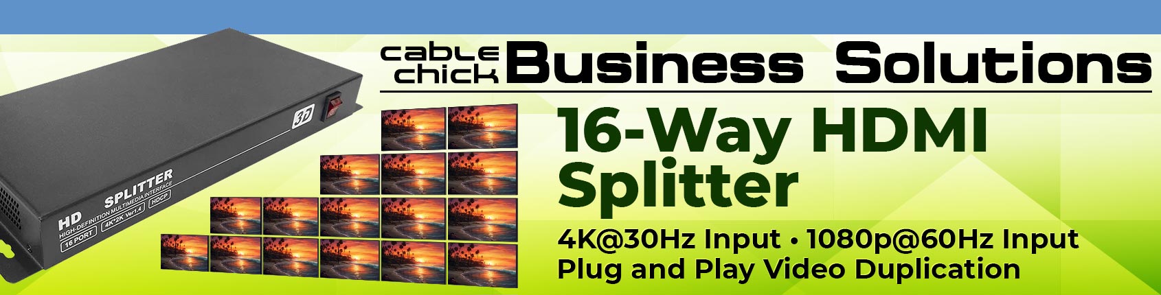 Duplicate VGA Signals with up to 8-Displays!