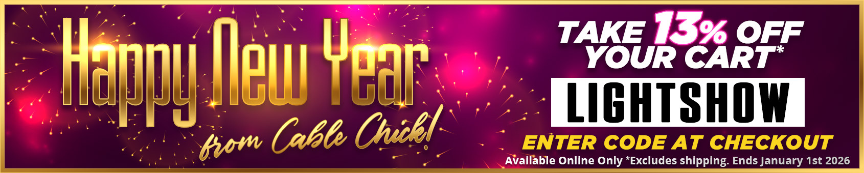 It's time for our NEW YEARS SALE!