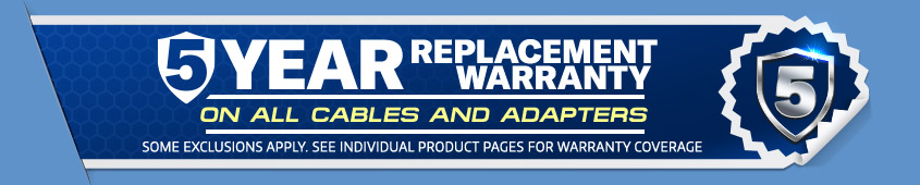 Shop with the confidence of Industry Leading 5YR Warranty on over 90% of Products!