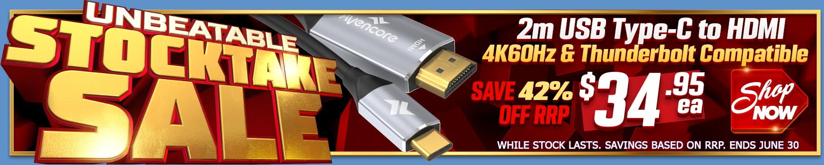 The Once-A-Year EOFY Stocktake Sale with UNBEATABLE Prices! Help us CLEAR STOCK with their Great Deals.....