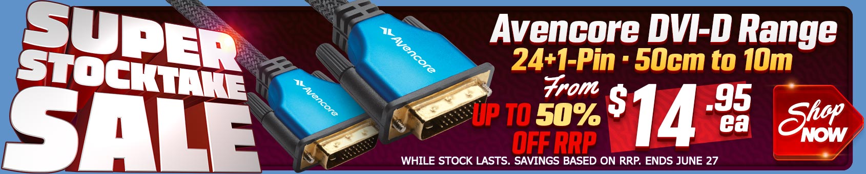 It's our BIGGEST SALE OF THE YEAR with MASSIVE SAVINGS on GREAT CABLES & ACCESSORIES during June!!!