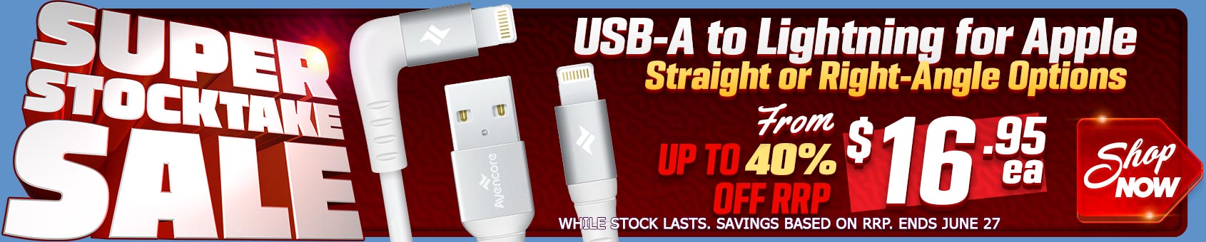 It's our BIGGEST SALE OF THE YEAR with MASSIVE SAVINGS on GREAT CABLES & ACCESSORIES during June!!!
