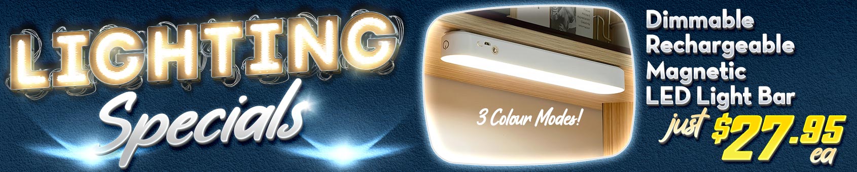 Cable Chick's Lighting Special!!! Rechargeable, Dimmable and with 3-Colour Temps - What's Not to Love!