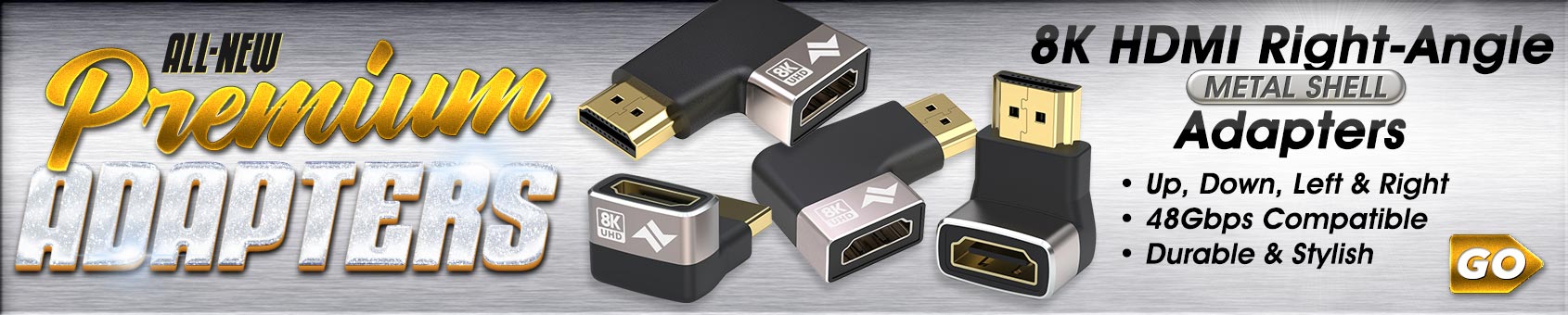 Introducing our NEW RANGE of Premium AVENCORE ANGLED-HDMI Adapters!!!