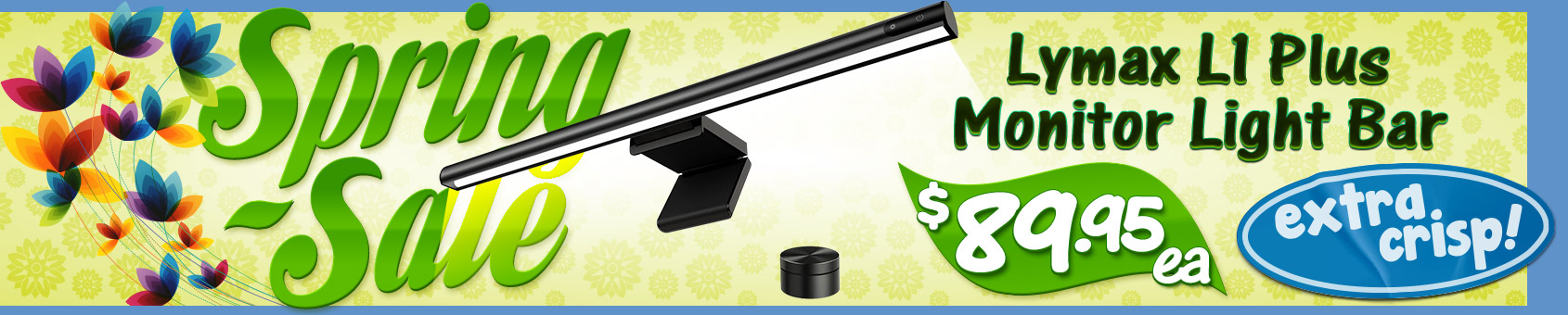 Complete your workspace with this super-stylish Monitor Light Bar!