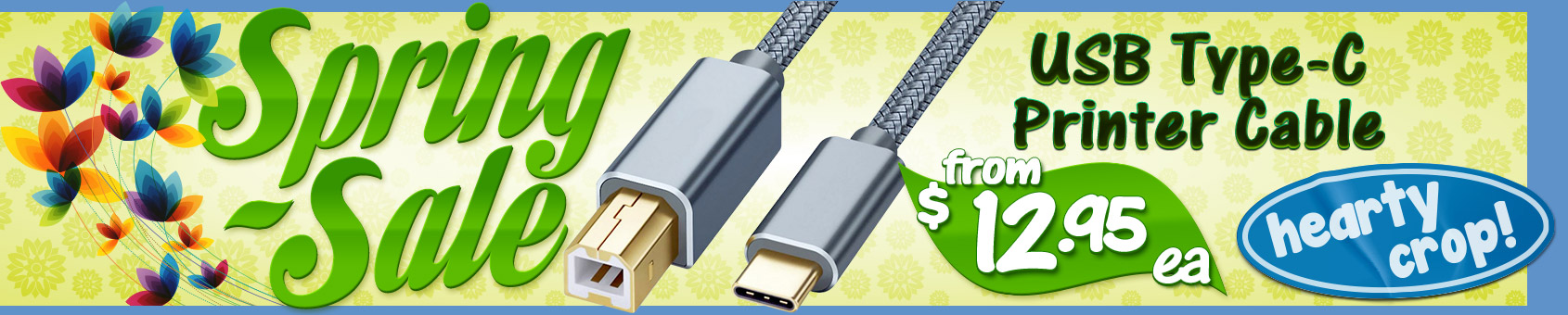 Finaly! A high quality cable for connecting your Printer to your computer's USB-C Port!!